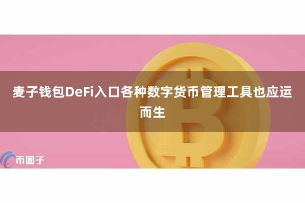 麦子钱包DeFi入口各种数字货币管理工具也应运而生